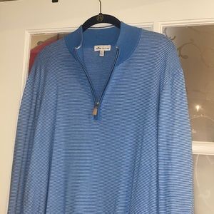 NWOT Peter Millar Powder Golf Quarter Zip